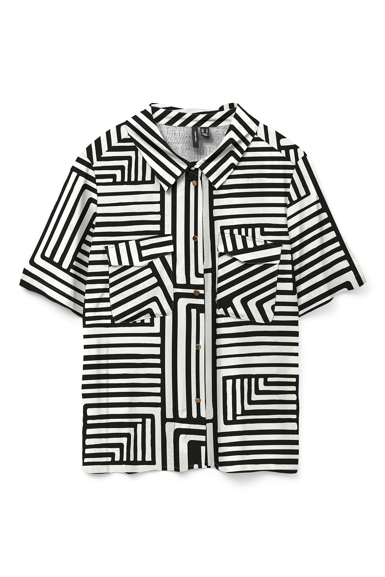 Vero Moda Camisa de manga curta com gola de lapela