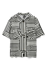 Vero Moda Camisa de manga curta com gola de lapela Impress&atilde;o