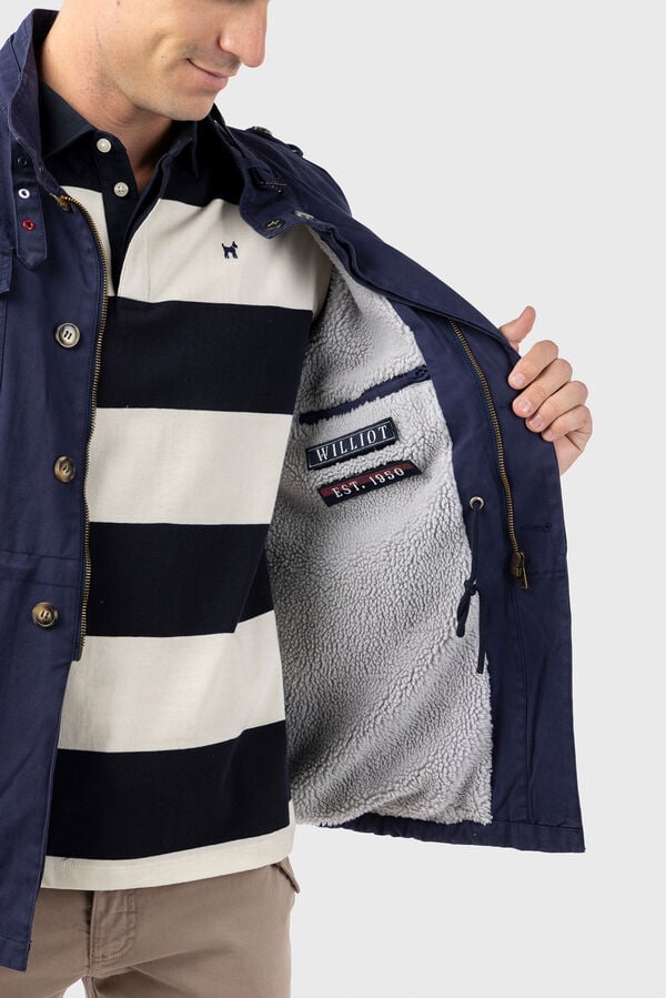 Williot Cazadora Sahariana Con Parches Azul marino