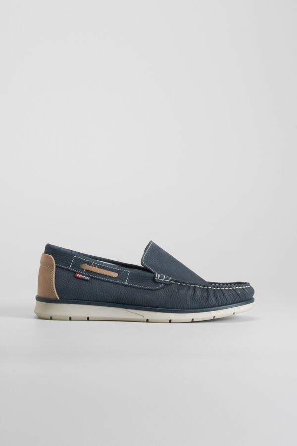 Comfeet Mocas&iacute;n piel COMFEET Azul marino