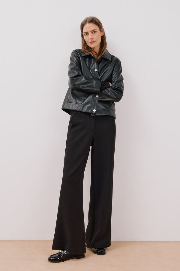 Cortefiel Pantal&oacute;n de vestir negro Negro