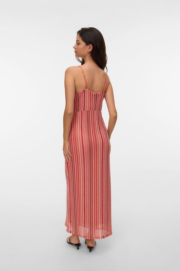 Vero Moda Vestido midi de al&ccedil;as Vermelho