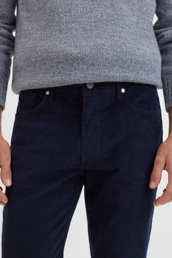 Cortefiel Cal&ccedil;as com 5 bolsos slim fit Azul