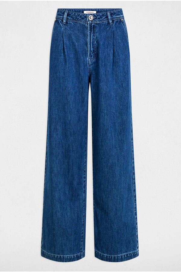 Morgan Vaquero pernera ancha Azul