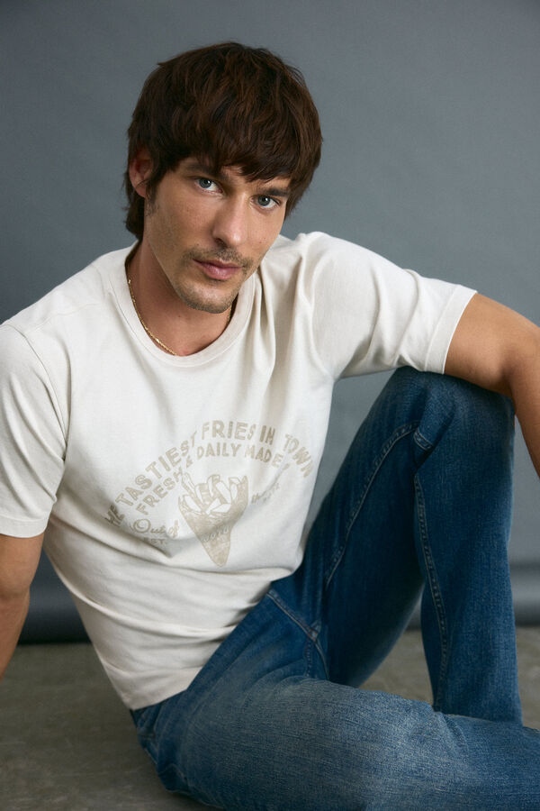 OOTO Camiseta gráfica OOTO Beige