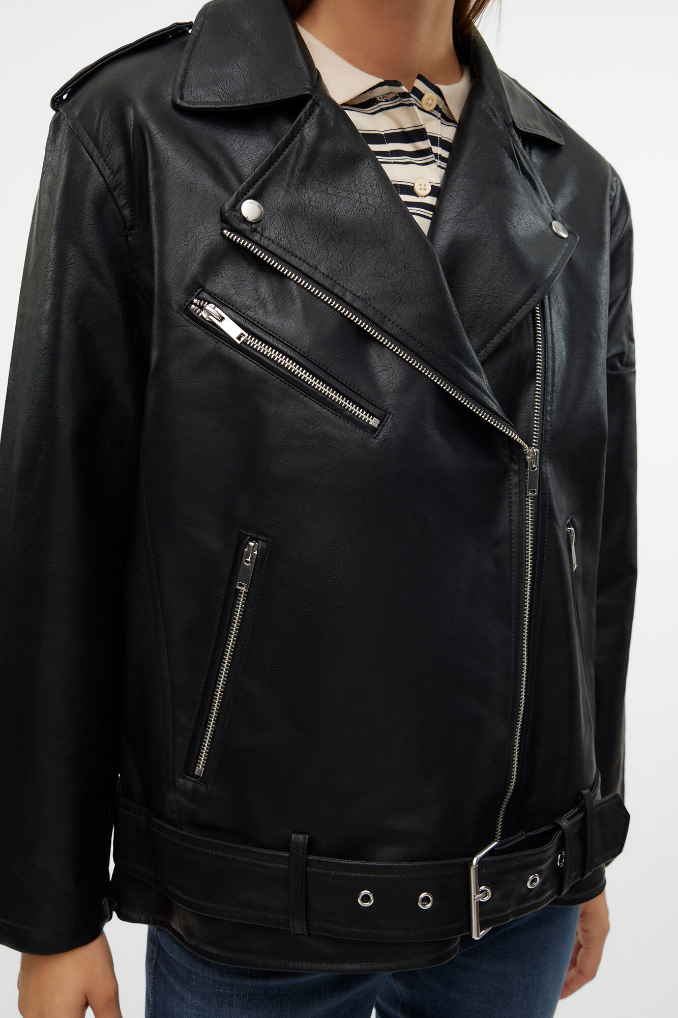 Vero Moda Cazadora biker efecto piel