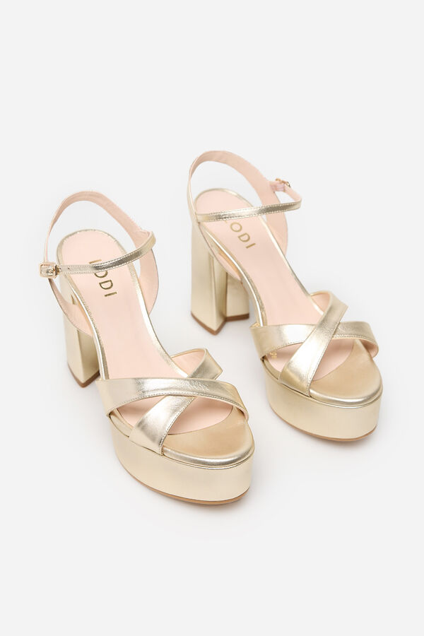 Lodi Sandalia tac&oacute;n Dorado