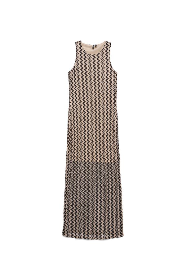Vero Moda Vestido comprido sem mangas Castanho