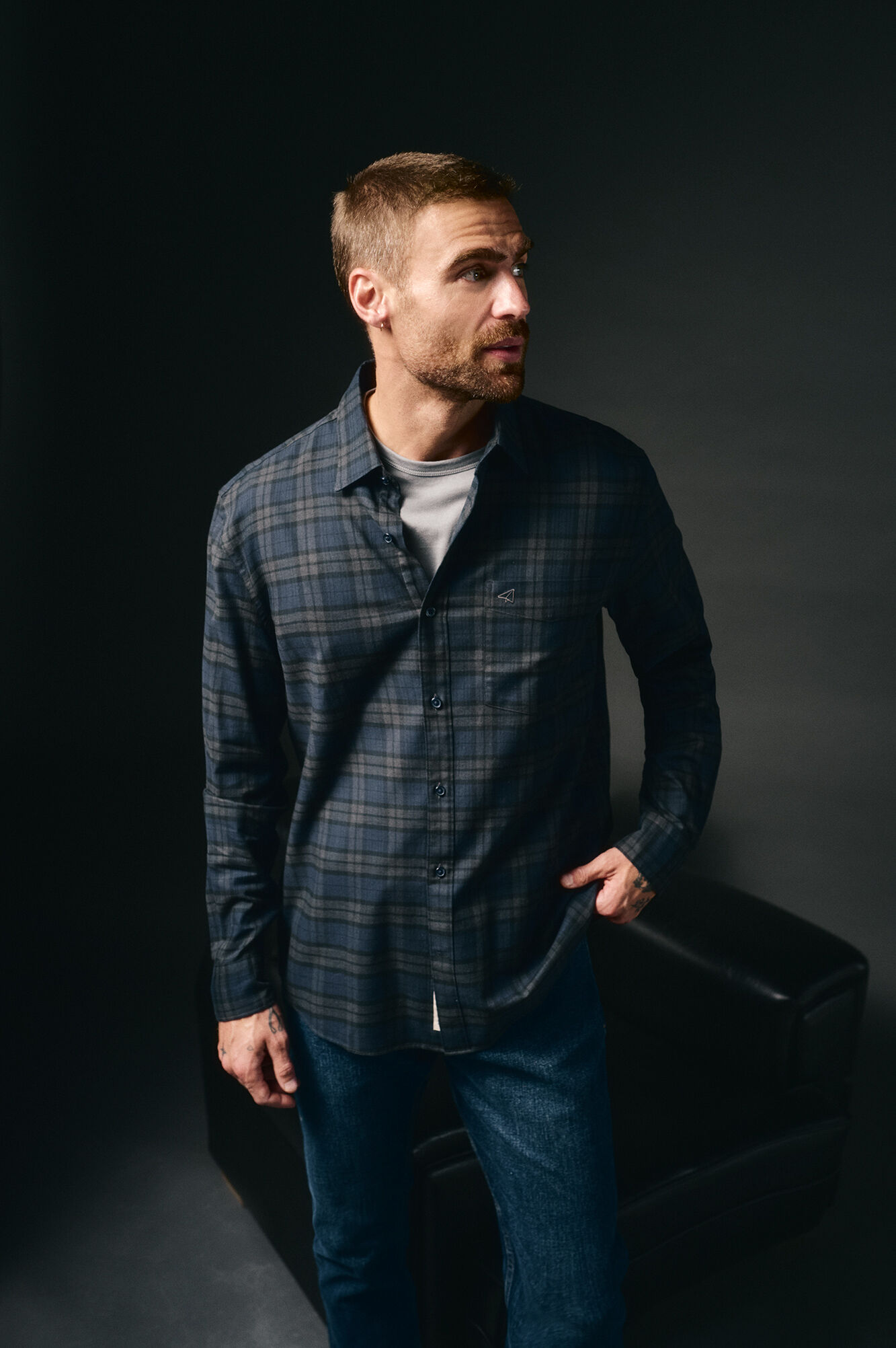 OOTO Camisa cuadros franela