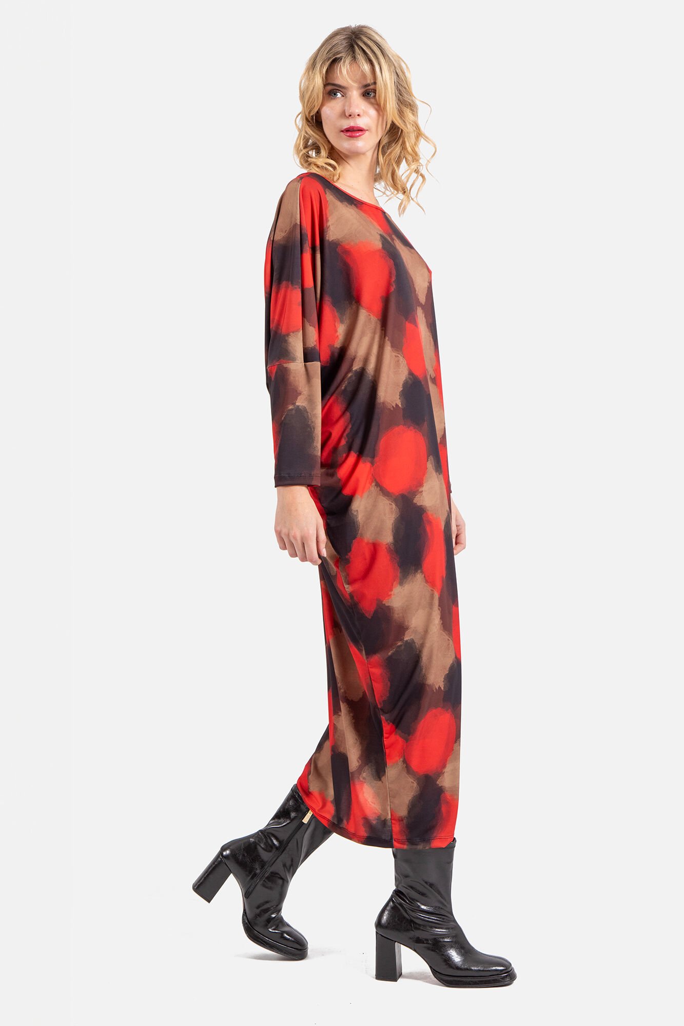 Cupl&eacute; Vestido ancho estampado