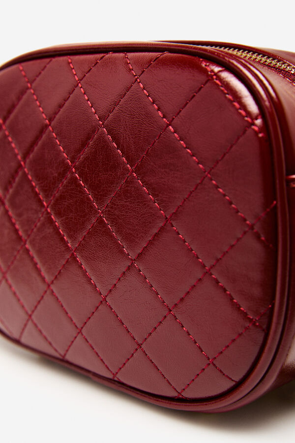 Cortefiel Bandolera acolchada Rojo