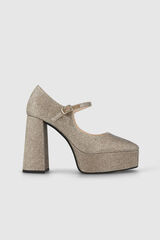 Lodi Zapatos de sal&oacute;n de mujer tipo mary jane en tejido Amarillo