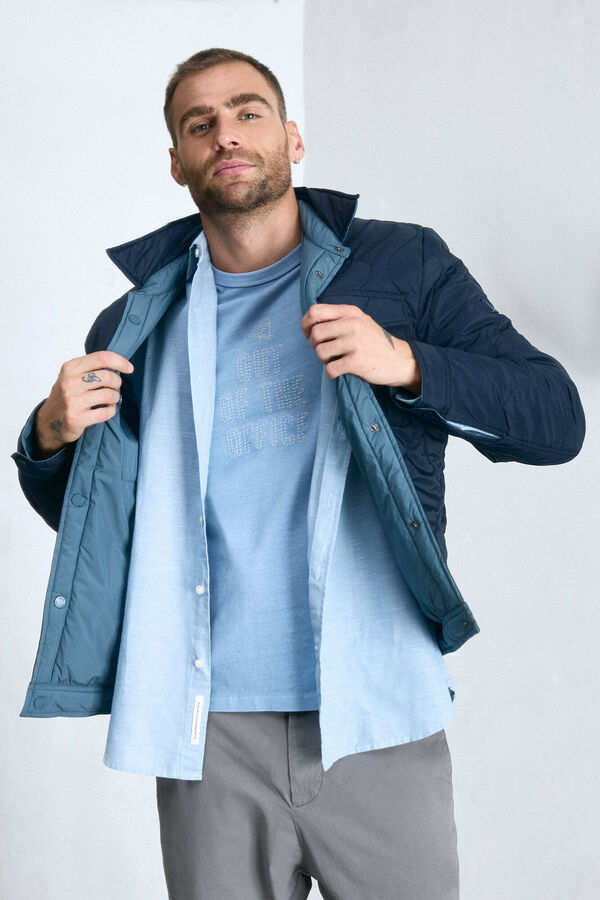 OOTO Blusão reversível Azul