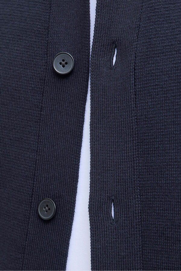 Jack & Jones C&aacute;rdigan cuello polo Azul marino