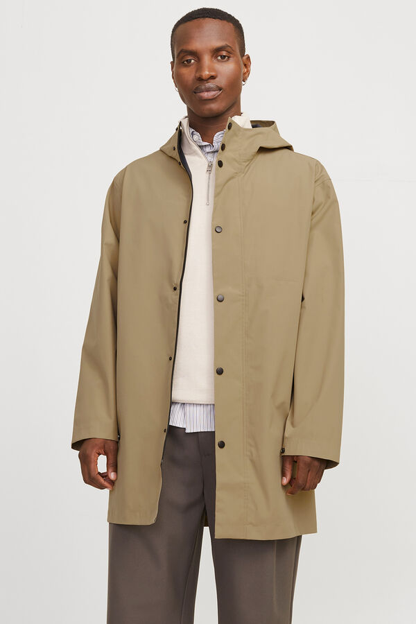 Jack & Jones Chubasquero impermeable capucha Gris