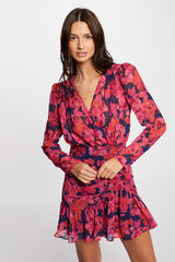Morgan Vestido corto estampado Estampado rojo