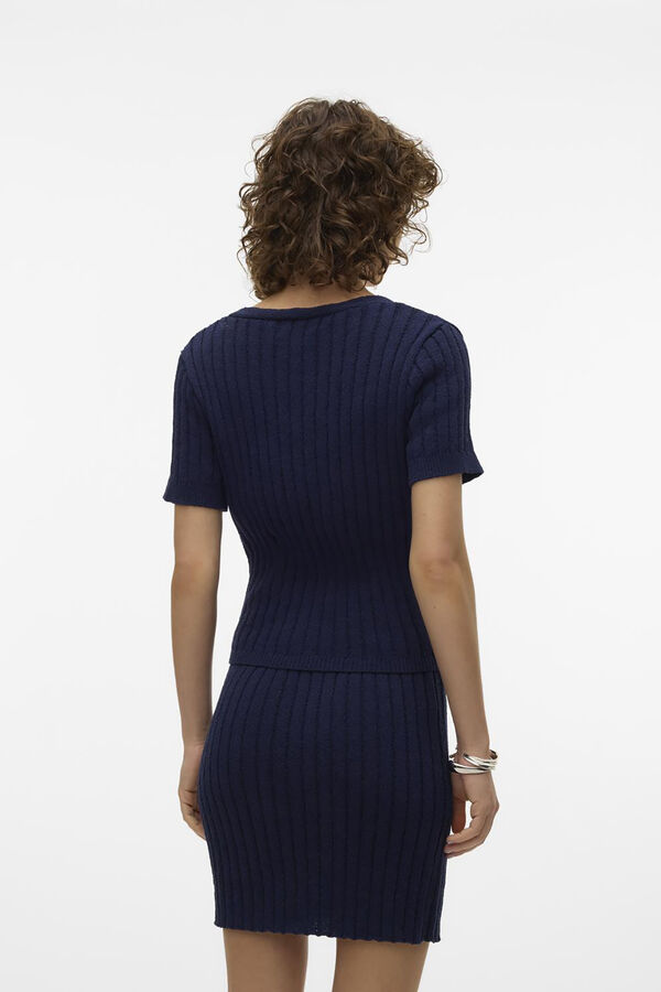 Vero Moda Top de malha de manga curta  Azul