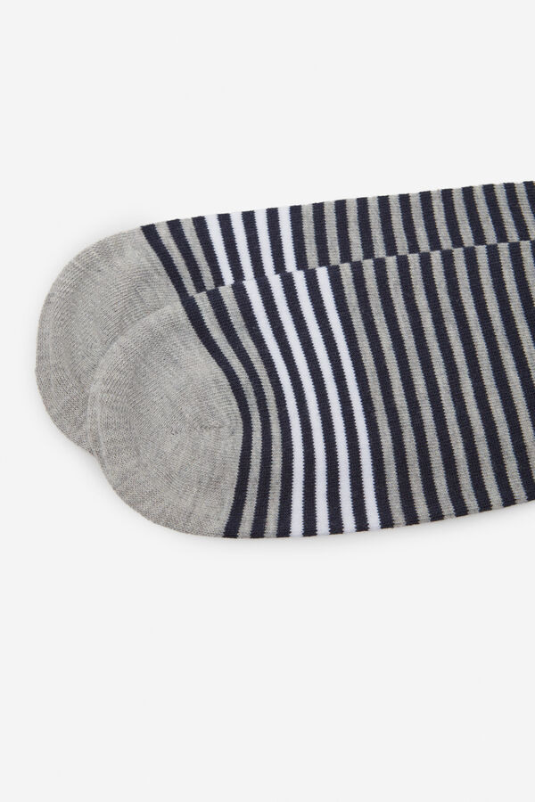 Cortefiel Calcetin tobillero con coolmax Blanco