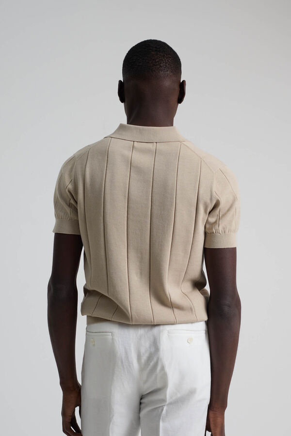 PuroEGO Polo punto canalé Granate