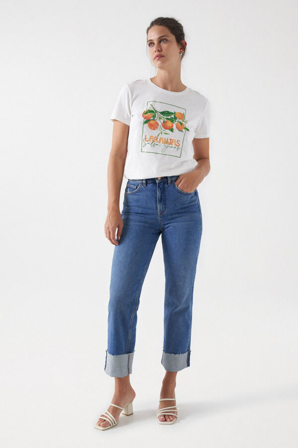 Salsa Jeans Camisola impressa laranjas Tostado