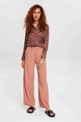 Esprit Camisa satinada estampada viscosa Estampado marrón