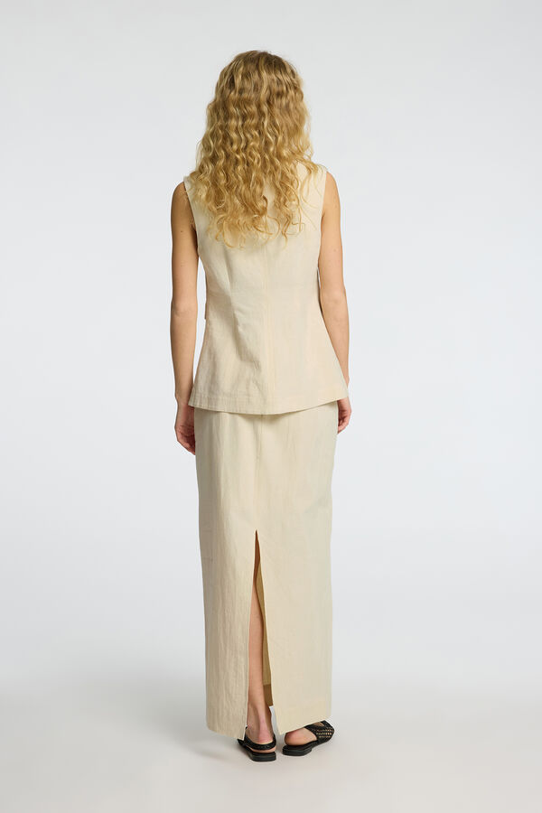 Selected Femme Top/ Colete abotoado Cinzento