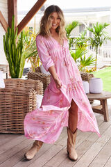 Jaase Vestido maxi Rosa