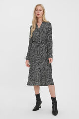 Vero Moda Vestido camisero estampado Negro