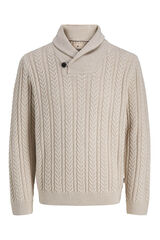 Jack & Jones Jersey de punto trenzado Gris