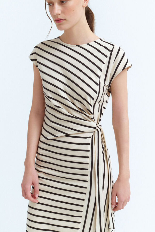 Vila Vestido midi de algod&oacute;n org&aacute;nico Gris