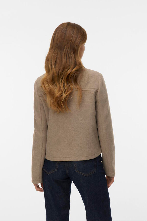 Vero Moda Cazadora corta de pa&ntilde;o Marr&oacute;n