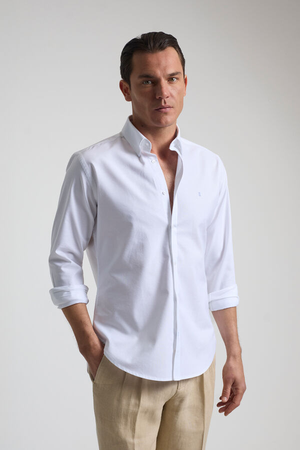 PuroEGO Camisa oxford casual Tostado