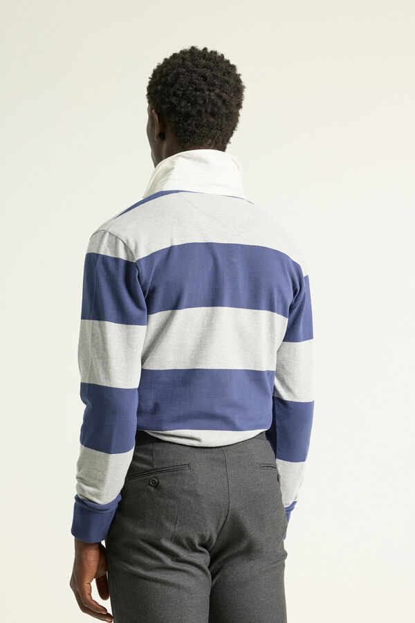 PuroEGO Polo rayas Gris