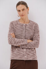 Cortefiel C&aacute;rdigan tweed Rosa