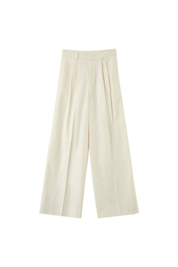 Grace & Mila Pantal&oacute;n de traje ancho Blanco