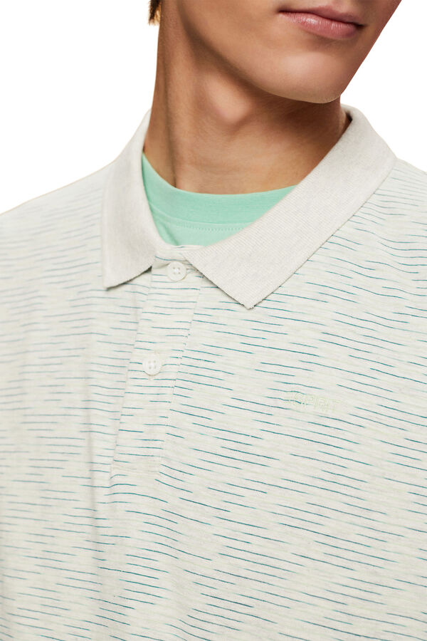 Esprit Polo rayas regular fit con viscosa Estampado blanco