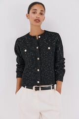 Cortefiel Chaqueta l&uacute;rex botones Negro