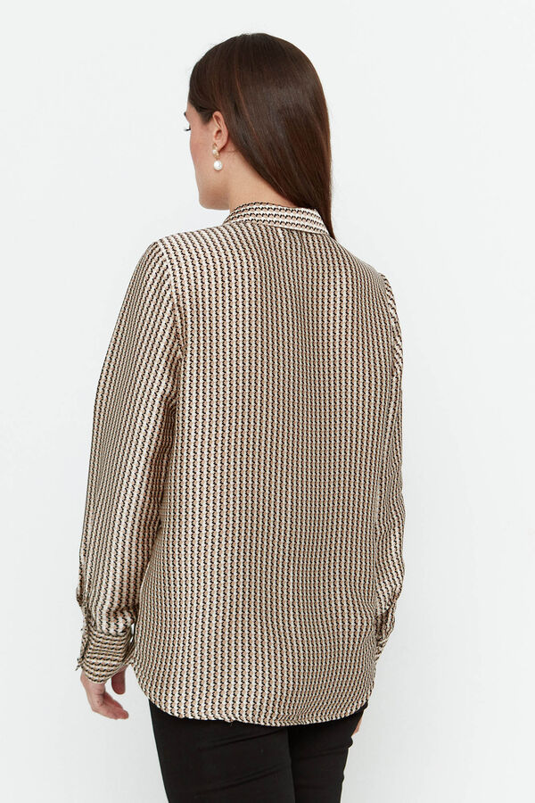 Vero Moda Camisa de mulher estampada Verde