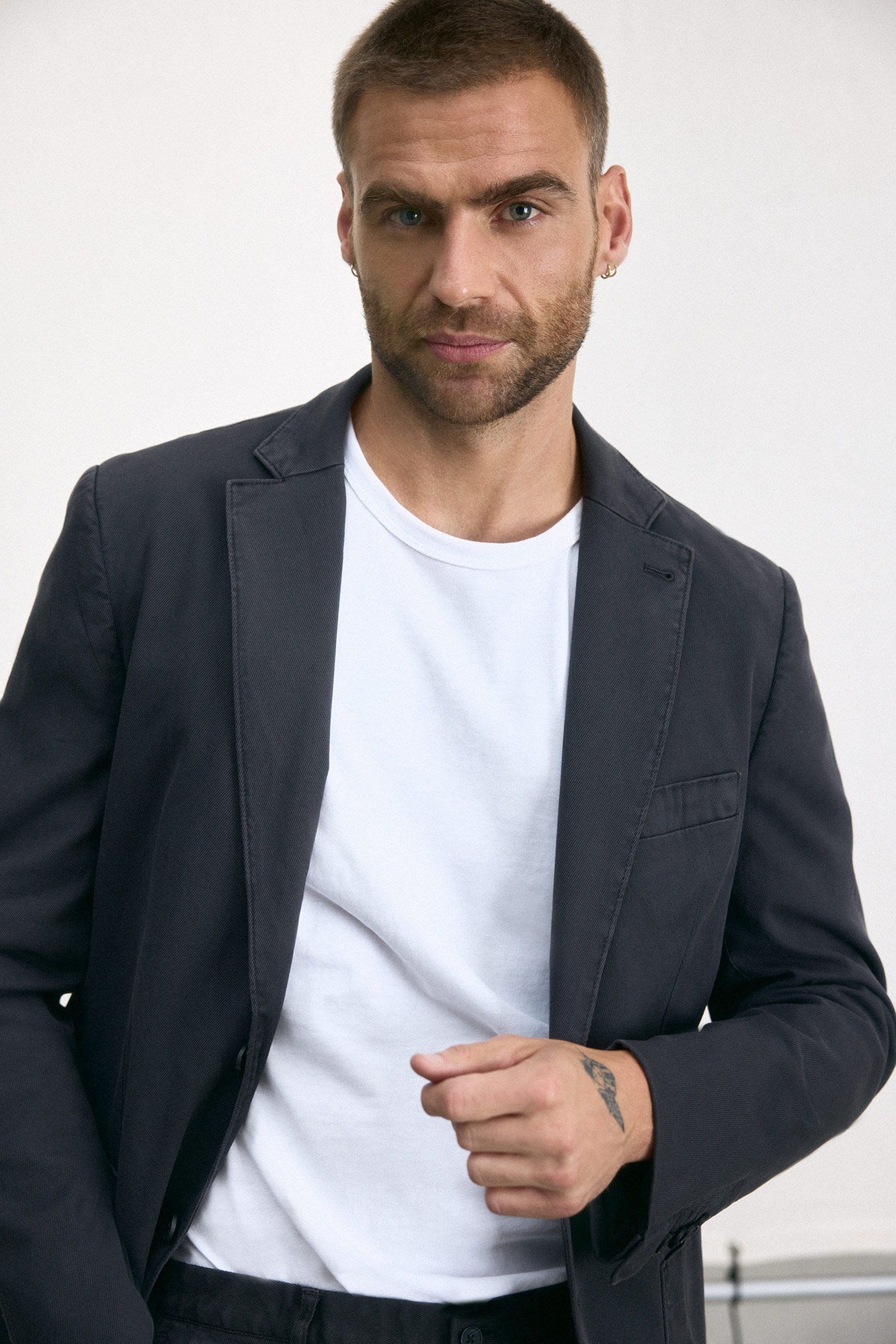 OOTO Blazer slim algod&atilde;o 