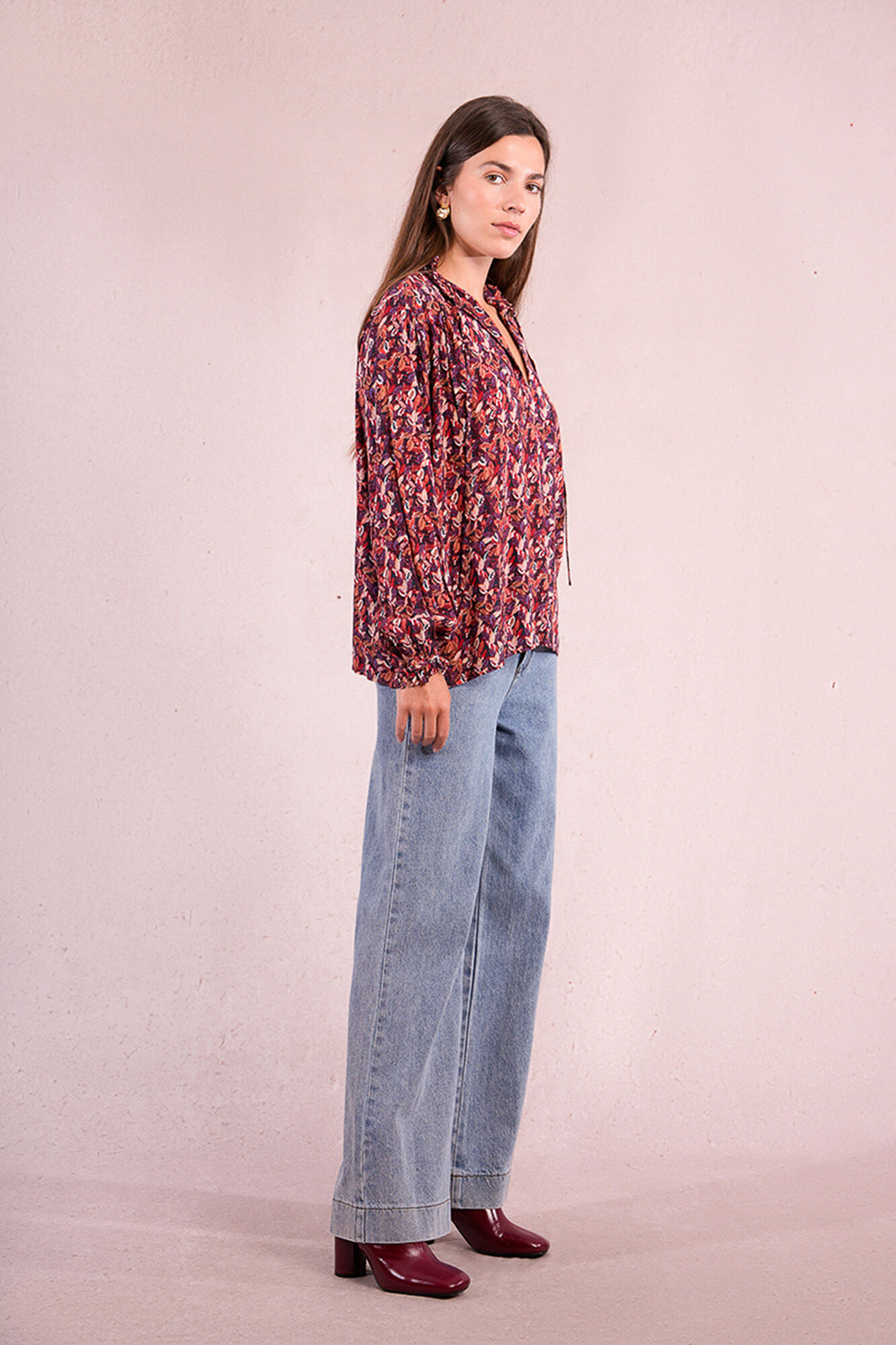 Molly Bracken Camisa de manga larga abullonada