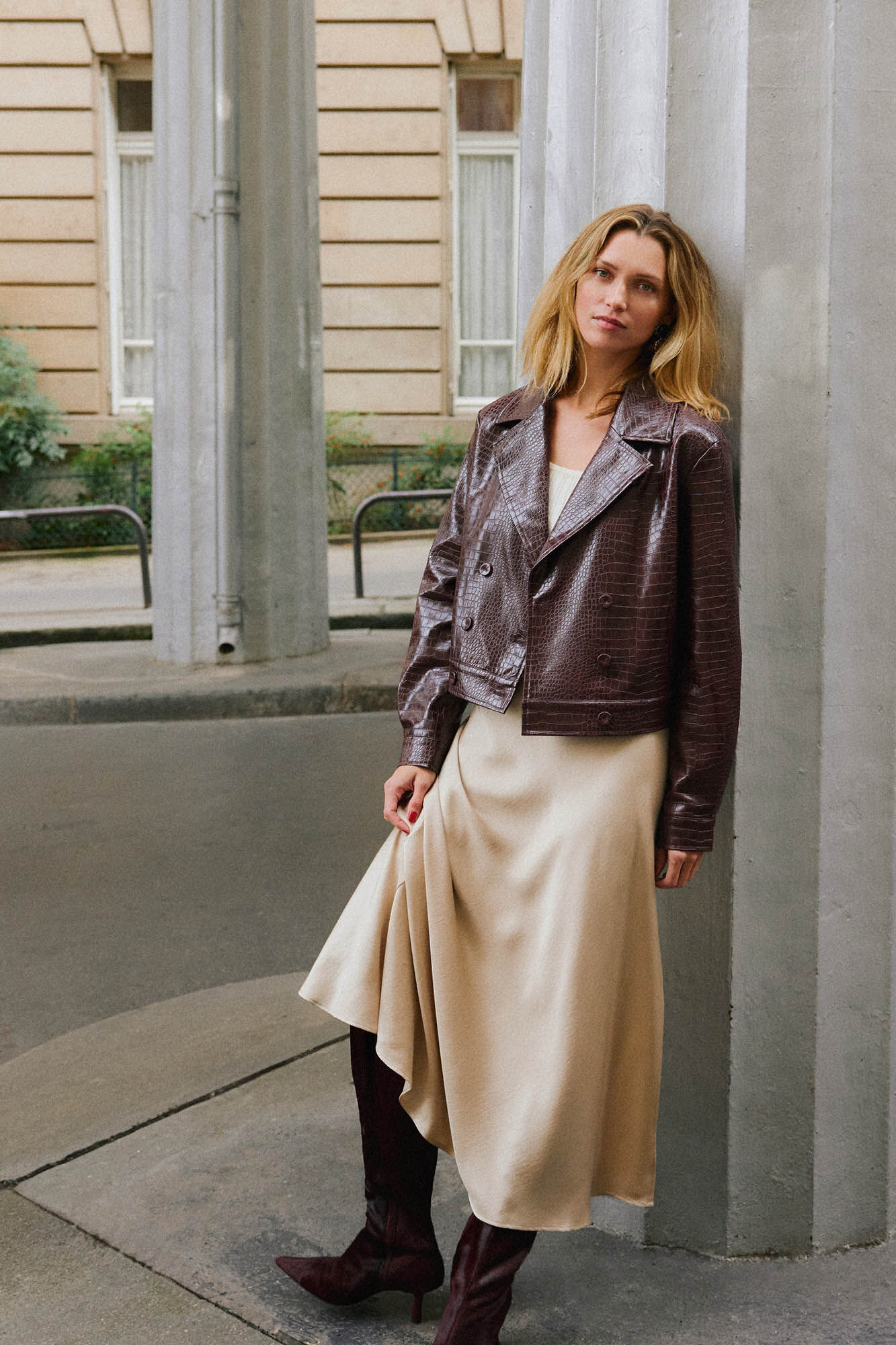 Vero Moda Jaqueta oversized estampada