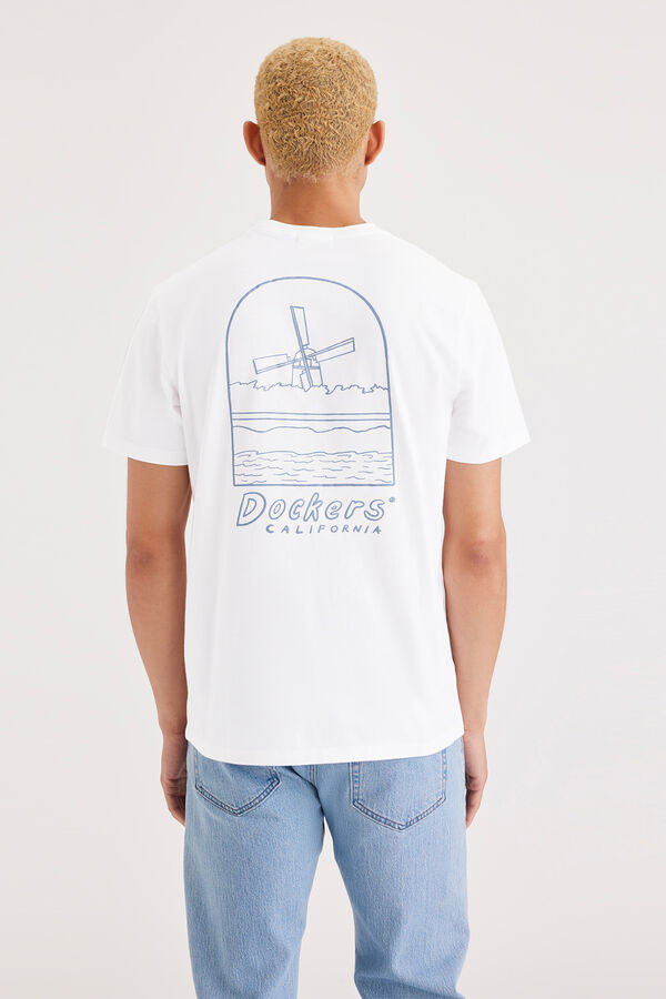 Dockers Camisola gr&aacute;fica Branco