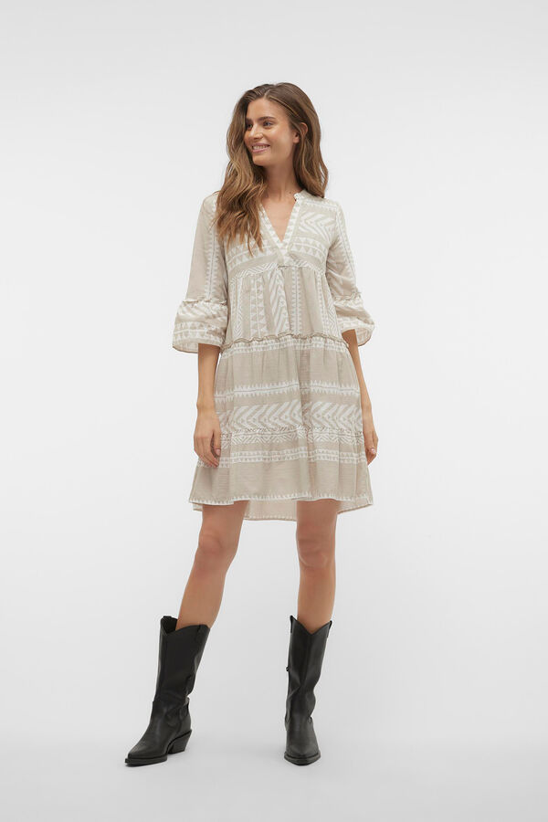 Vero Moda Vestido curto algodão Cinzento