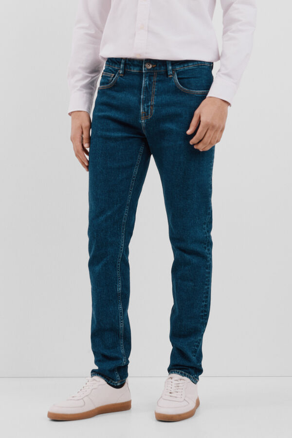 Cortefiel Jeans corte ajustado Azul