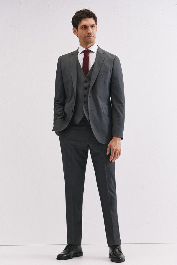 Cortefiel Cal&ccedil;as estruturadas s&eacute;rie XXI Cinzento