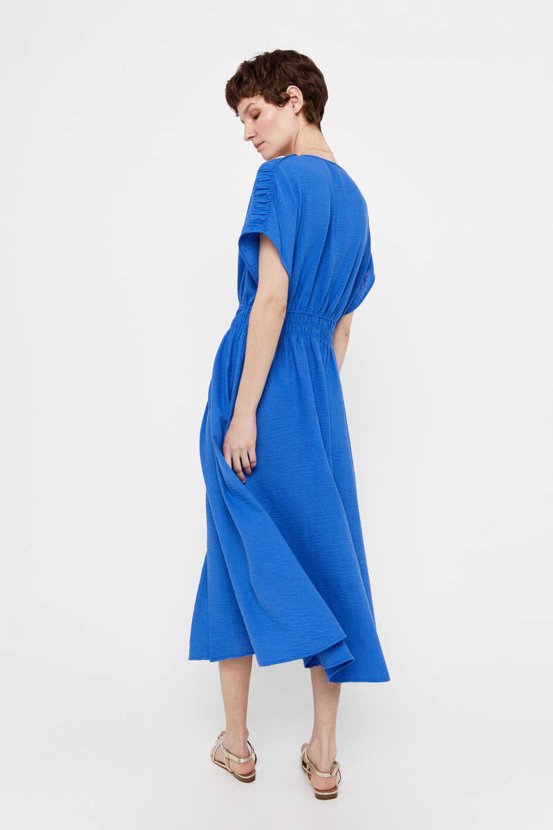 Cortefiel Vestido textura Azul