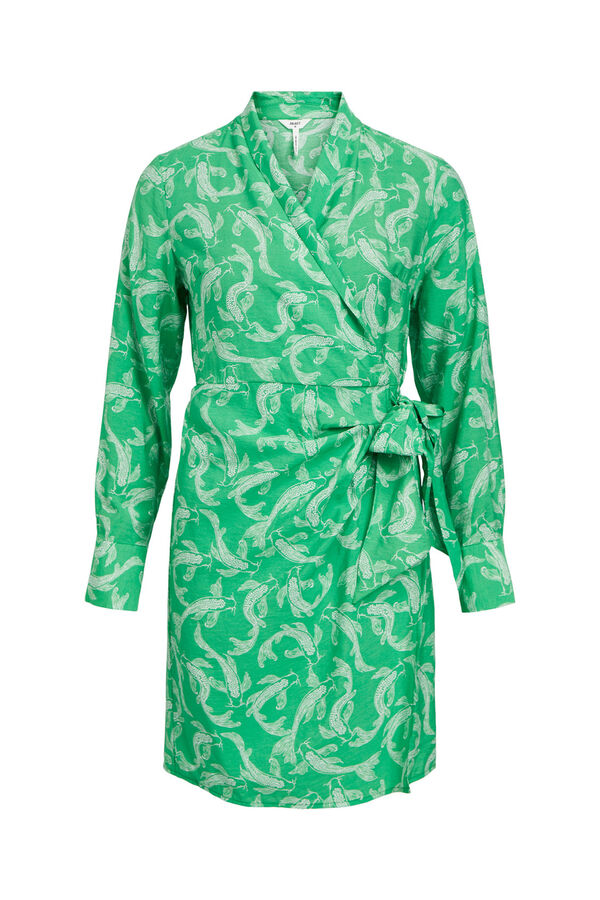 Cortefiel Vestido envolvente Verde