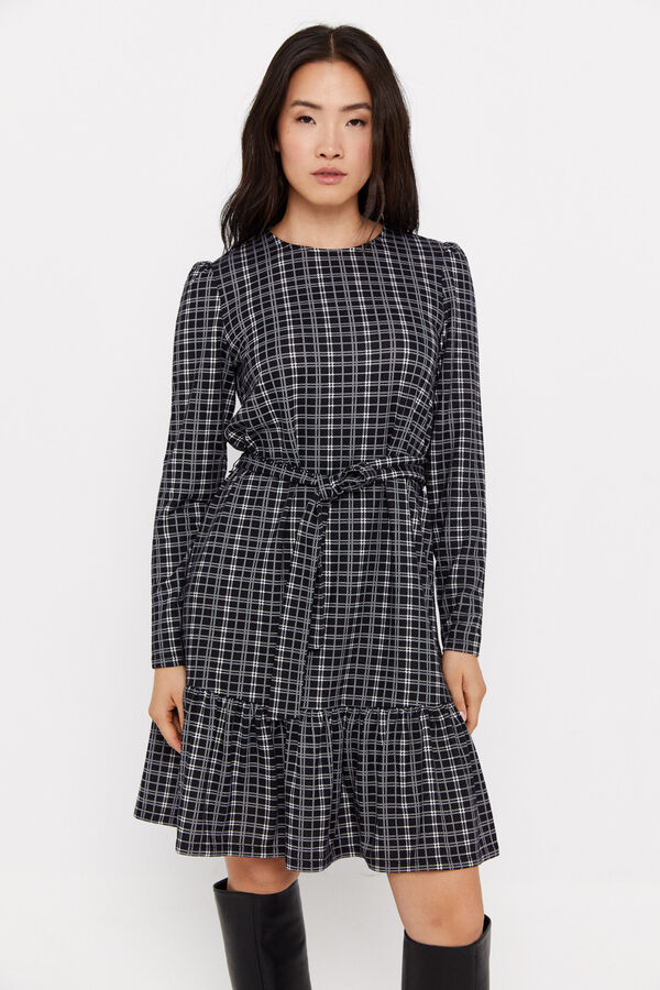 Cortefiel Vestido ilh&oacute;s curto Impress&atilde;o