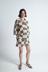 Object Shorts estampado Tostado