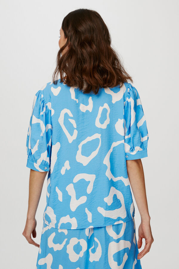 Object Blusa Ecovero y mangas globo Azul